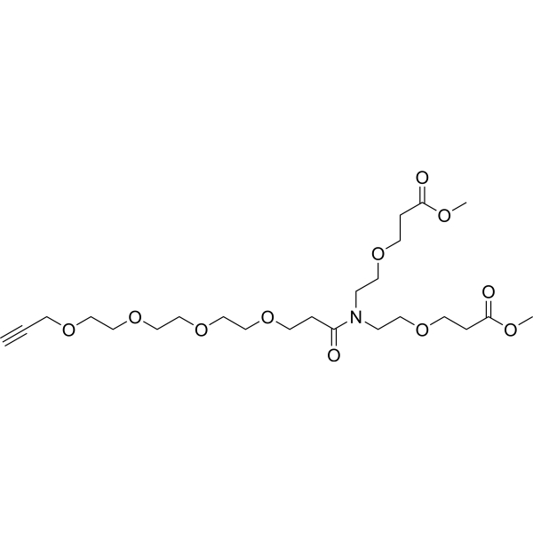 N-(Propargyl-PEG4-carbonyl)-N-bis(PEG1-methyl ester) 2112732-01-9